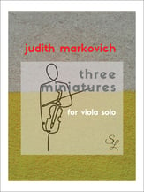 Three Miniatures for Viola Solo P.O.D. cover